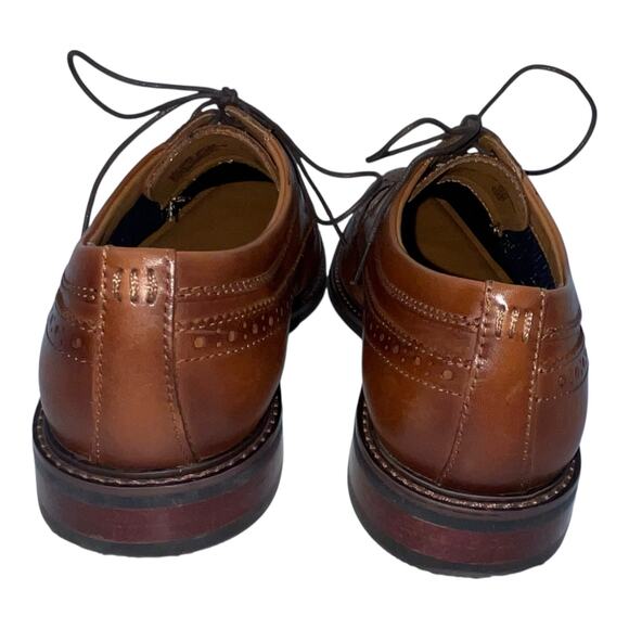 Bar III Men\'s Asherr Long Wing Brogue Leather Dress Shoes Tan Size 8 main image 6